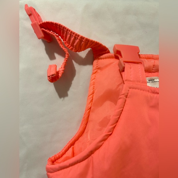Carter’s pink/peach snow overall pants. Sz 4T - Picture 9 of 11